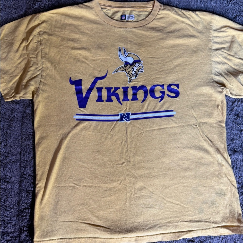 Yellow NFL Minnesota Vikings Graphic T-Shirt